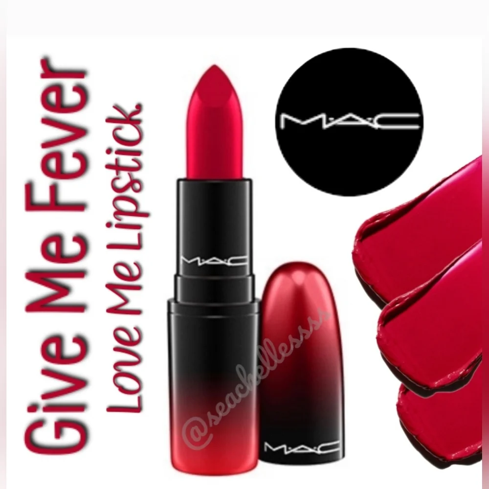 Give Me Fever Mac Cosmetics Love Me Lipstick Brand New in Box Authentic Full Sz
